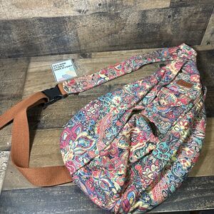 Baosha Floral Crossbody Sling Bag Chest Travel Colorful Backpack Travel